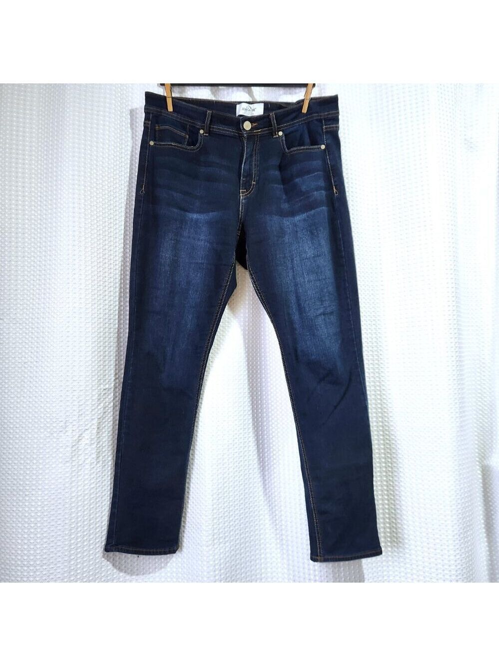 Jordache Curvy Skinny Jeans Women's 16 Dark Blue Blend 5-Pocket Stretch